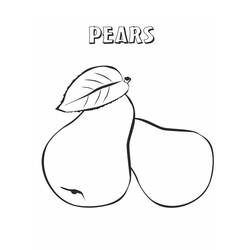 Dibujo para colorear: Pera (Comida y Nutrición) #203750 - Dibujos para Colorear e Imprimir Gratis