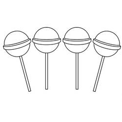 Dibujo para colorear: Piruleta (Comida y Nutrición) #213746 - Dibujos para Colorear e Imprimir Gratis
