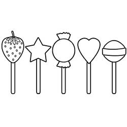 Dibujo para colorear: Piruleta (Comida y Nutrición) #213748 - Dibujos para Colorear e Imprimir Gratis