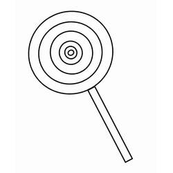 Dibujo para colorear: Piruleta (Comida y Nutrición) #213750 - Dibujos para Colorear e Imprimir Gratis