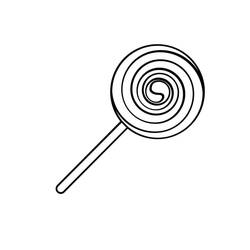 Dibujo para colorear: Piruleta (Comida y Nutrición) #213752 - Dibujos para Colorear e Imprimir Gratis