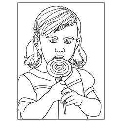 Dibujo para colorear: Piruleta (Comida y Nutrición) #213760 - Dibujos para Colorear e Imprimir Gratis