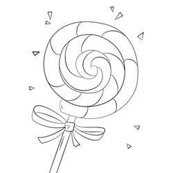 Dibujo para colorear: Piruleta (Comida y Nutrición) #213761 - Dibujos para Colorear e Imprimir Gratis
