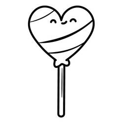 Dibujo para colorear: Piruleta (Comida y Nutrición) #213763 - Dibujos para Colorear e Imprimir Gratis