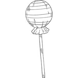 Dibujo para colorear: Piruleta (Comida y Nutrición) #213766 - Dibujos para Colorear e Imprimir Gratis