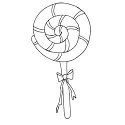 Dibujo para colorear: Piruleta (Comida y Nutrición) #213769 - Dibujos para Colorear e Imprimir Gratis