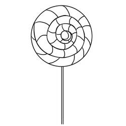 Dibujo para colorear: Piruleta (Comida y Nutrición) #213775 - Dibujos para Colorear e Imprimir Gratis
