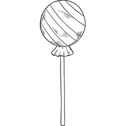 Dibujo para colorear: Piruleta (Comida y Nutrición) #213779 - Dibujos para Colorear e Imprimir Gratis