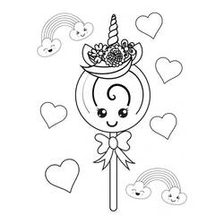 Dibujo para colorear: Piruleta (Comida y Nutrición) #213782 - Dibujos para Colorear e Imprimir Gratis