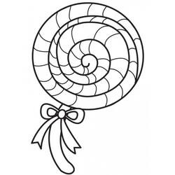 Dibujo para colorear: Piruleta (Comida y Nutrición) #213784 - Dibujos para Colorear e Imprimir Gratis