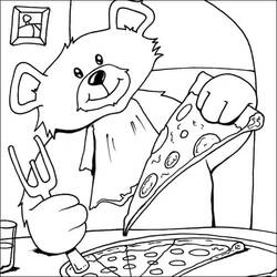 Dibujo para colorear: Pizza (Comida y Nutrición) #197404 - Dibujos para Colorear e Imprimir Gratis
