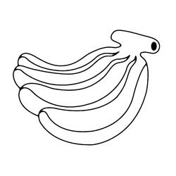 Dibujo para colorear: Plátano (Comida y Nutrición) #199024 - Dibujos para Colorear e Imprimir Gratis