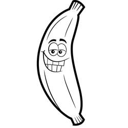 Dibujo para colorear: Plátano (Comida y Nutrición) #199026 - Dibujos para Colorear e Imprimir Gratis