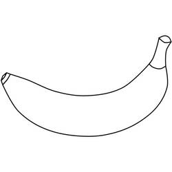 Dibujo para colorear: Plátano (Comida y Nutrición) #199029 - Dibujos para Colorear e Imprimir Gratis