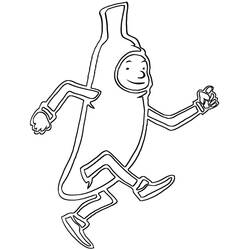 Dibujo para colorear: Plátano (Comida y Nutrición) #199031 - Dibujos para Colorear e Imprimir Gratis
