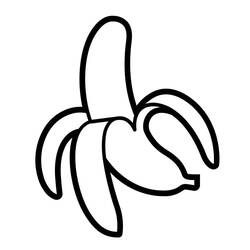 Dibujo para colorear: Plátano (Comida y Nutrición) #199036 - Dibujos para Colorear e Imprimir Gratis