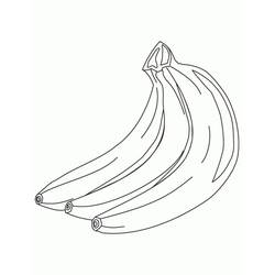 Dibujo para colorear: Plátano (Comida y Nutrición) #199038 - Dibujos para Colorear e Imprimir Gratis