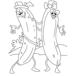 Dibujo para colorear: Plátano (Comida y Nutrición) #199040 - Dibujos para Colorear e Imprimir Gratis