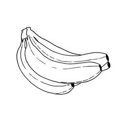Dibujo para colorear: Plátano (Comida y Nutrición) #199045 - Dibujos para Colorear e Imprimir Gratis