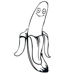 Dibujo para colorear: Plátano (Comida y Nutrición) #199046 - Dibujos para Colorear e Imprimir Gratis
