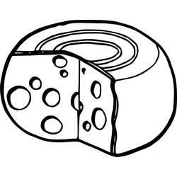 Dibujos para colorear: Queso - Dibujos para Colorear e Imprimir Gratis