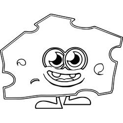 Dibujo para colorear: Queso (Comida y Nutrición) #217624 - Dibujos para Colorear e Imprimir Gratis