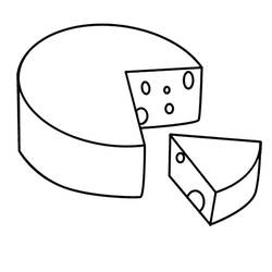 Dibujo para colorear: Queso (Comida y Nutrición) #217625 - Dibujos para Colorear e Imprimir Gratis