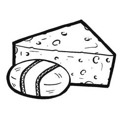 Dibujo para colorear: Queso (Comida y Nutrición) #217627 - Dibujos para Colorear e Imprimir Gratis