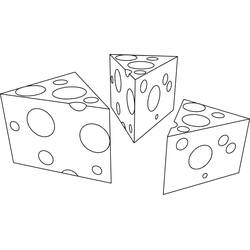 Dibujo para colorear: Queso (Comida y Nutrición) #217629 - Dibujos para Colorear e Imprimir Gratis
