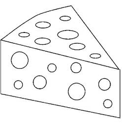 Dibujo para colorear: Queso (Comida y Nutrición) #217636 - Dibujos para Colorear e Imprimir Gratis