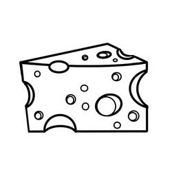 Dibujo para colorear: Queso (Comida y Nutrición) #217643 - Dibujos para Colorear e Imprimir Gratis