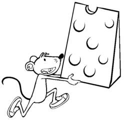 Dibujo para colorear: Queso (Comida y Nutrición) #217644 - Dibujos para Colorear e Imprimir Gratis