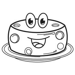 Dibujo para colorear: Queso (Comida y Nutrición) #217645 - Dibujos para Colorear e Imprimir Gratis