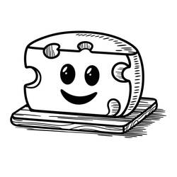 Dibujo para colorear: Queso (Comida y Nutrición) #217646 - Dibujos para Colorear e Imprimir Gratis