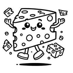 Dibujo para colorear: Queso (Comida y Nutrición) #217648 - Dibujos para Colorear e Imprimir Gratis