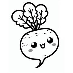 Dibujo Rábano (Comida y Nutrición) #220967 para imprimir y colorear