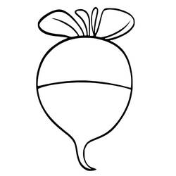 Dibujo Rábano (Comida y Nutrición) #220991 para imprimir y colorear