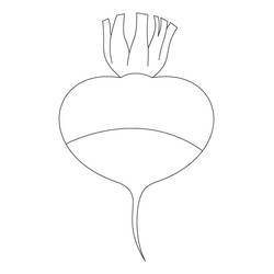Dibujo para colorear: Remolacha (Comida y Nutrición) #213806 - Dibujos para Colorear e Imprimir Gratis