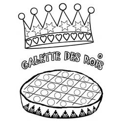 Dibujo para colorear: Rosca de Reyes (Comida y Nutrición) #178372 - Dibujos para Colorear e Imprimir Gratis