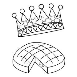 Dibujo para colorear: Rosca de Reyes (Comida y Nutrición) #178375 - Dibujos para Colorear e Imprimir Gratis