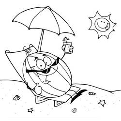 Dibujo para colorear: Sandía (Comida y Nutrición) #212583 - Dibujos para Colorear e Imprimir Gratis