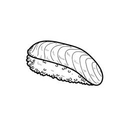 Dibujos para colorear: Sushi - Dibujos para Colorear e Imprimir Gratis