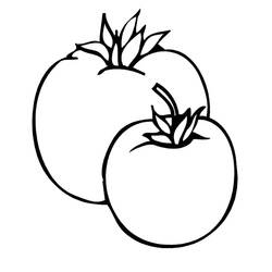 Dibujo para colorear: Tomate (Comida y Nutrición) #195370 - Dibujos para Colorear e Imprimir Gratis