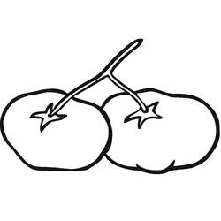 Dibujo para colorear: Tomate (Comida y Nutrición) #195372 - Dibujos para Colorear e Imprimir Gratis