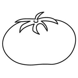 Dibujo para colorear: Tomate (Comida y Nutrición) #195374 - Dibujos para Colorear e Imprimir Gratis