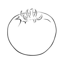 Dibujo para colorear: Tomate (Comida y Nutrición) #195375 - Dibujos para Colorear e Imprimir Gratis
