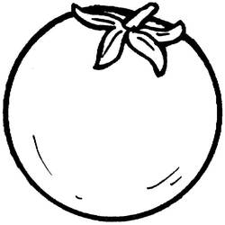 Dibujo para colorear: Tomate (Comida y Nutrición) #195376 - Dibujos para Colorear e Imprimir Gratis