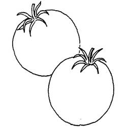Dibujo para colorear: Tomate (Comida y Nutrición) #195379 - Dibujos para Colorear e Imprimir Gratis