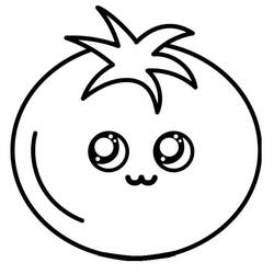Dibujo para colorear: Tomate (Comida y Nutrición) #195384 - Dibujos para Colorear e Imprimir Gratis