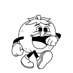 Dibujo para colorear: Tomate (Comida y Nutrición) #195390 - Dibujos para Colorear e Imprimir Gratis